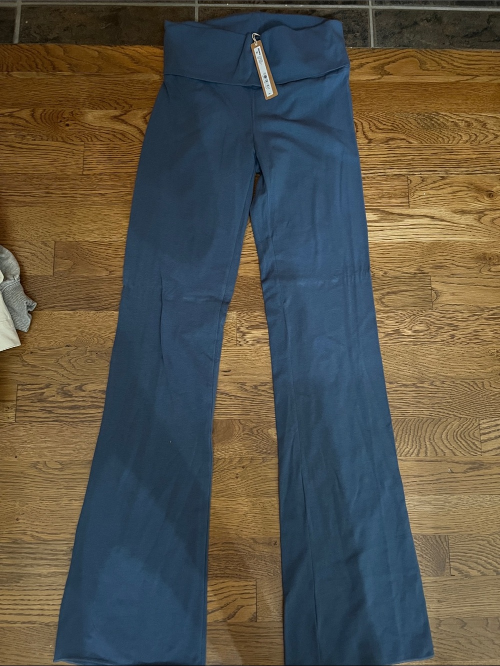 SKIMS Harbor Foldover Cotton Jersey Pants